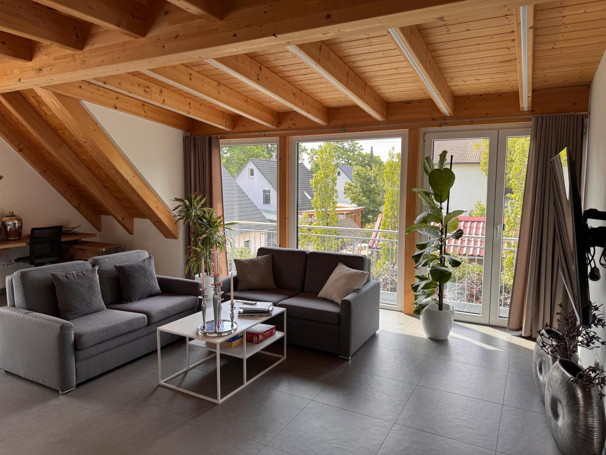 Moderne Ferienunterkunft/Wohnung 부르그탄 외부 사진